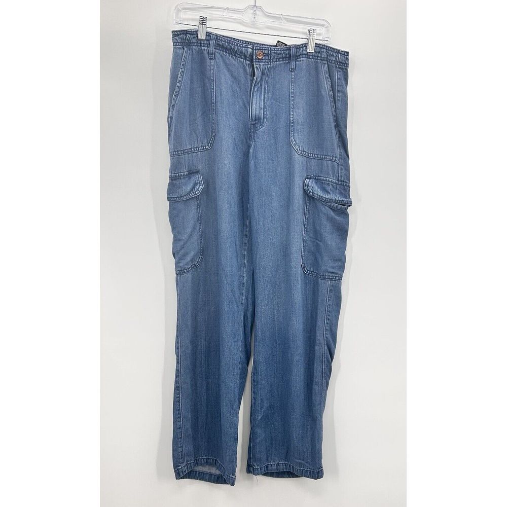 Women's Rewash Brand High Rise Size‎ 9/29 Cargo Flare Bottom Jeans